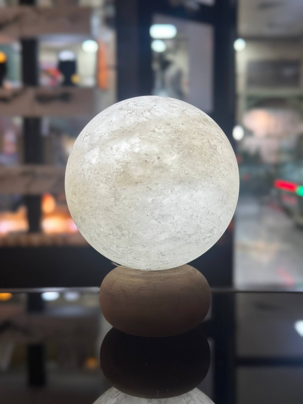 آباژور سنگ نمک گوی 12 پایه سی ان سی (چراغ خواب)